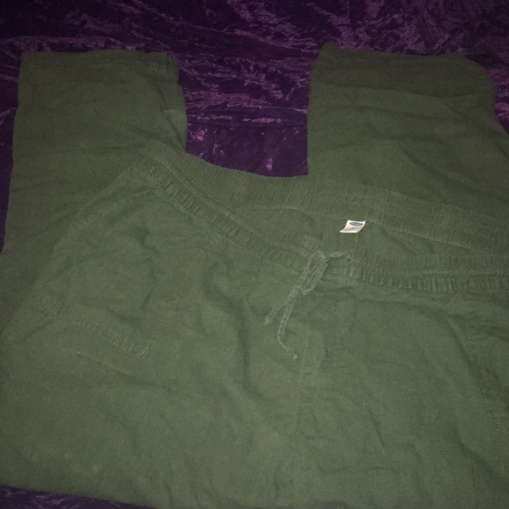 Women’s plus, tall, linen utility Capri pants